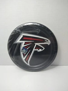 Atlanta Falcons 8 3/4 Party Plates NFL Pack Of 8 - Picture 1 of 2