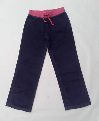 mini boden girls toweling terry sweatpants swim cover up navy pink 8Y - Image 1 of 3