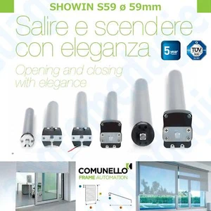 SHOWIN S59 ACTUADOR TUBULAR �59 230V Motor Comunello para persianas y toldos - Imagen 1 de 3