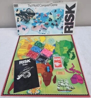 Vintage Risk The World Conquest Strategy Board Game Parker 1985 - Image 1 of 4