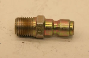 ZWEI Hansen 2T-15 Hydraulik Schnellkupplung Schlauchkupplung 1/4" QCX 1/4" NPT-M Stecker - Bild 1 von 4