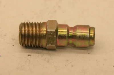 TWO Hansen 2T-15 Hydraulic Quick Connect Hose Coupling 1/4" QCX 1/4" NPT-M Plug - Image 1 of 4
