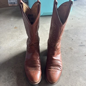 Tony Lama Womens Size 10.5 B Western Boots - Brown Cowgirl - Style H9908 - Picture 1 of 5