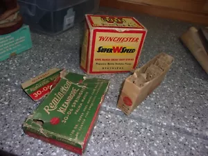 H47 vintage ammo box lot winchester, UMC 303 and remington 30-06 - Picture 1 of 2