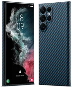 Funda Carcasa Azul Original Aramida Fibra Carbono para Samsung Galaxy S22 S23 Ultra - Imagen 1 de 18