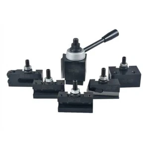 AXA Size 250-100 Set Piston Type Quick Change Tool Post Set for Lathe 6- 12" USA - Picture 1 of 12