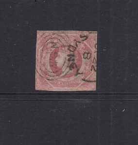 NEW SOUTH WALES DIADEMS: 1854-59 1/- Pale Red SG 100; fine used. - Picture 1 of 1