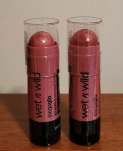 Lot (2) WET N WILD Dusty Pink Megaglo Blush Makeup Sticks O.21 Oz. New Sealed - Picture 1 of 4