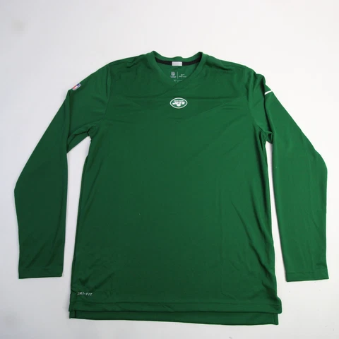 New York Jets Nike NFL On Field Apparel Dri-Fit Long Sleeve Shirt Men's New Cover