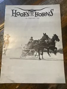 Hufe & Hörner Februar 1959 Tucson Arizona Rodeo Magazin Cutter Racing - Bild 1 von 2