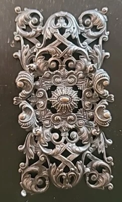 Vintage Silver Plated Belt Buckle True Victorian - Image 1 of 3