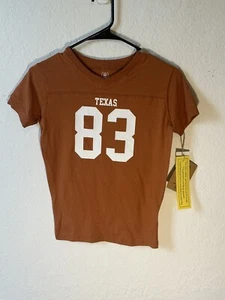 Wes And Willy Youth Size 14 Texas Longhorns Organic Shirt Orange NEW NWT - Picture 1 of 4