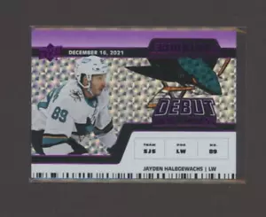 2022-23 Upper Deck Credentials Horizontal Purple #153 Jayden Halbgewachs 06/10 - Bild 1 von 2