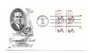 1867 39c Grenville Clark, ArtCraft  plate block, FDC - Picture 1 of 1