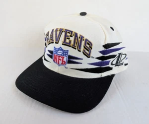 Vintage Baltimore Ravens Hat Diamond Plate Snapback Logo Athletic NFL Pro Line - Imagen 1 de 9