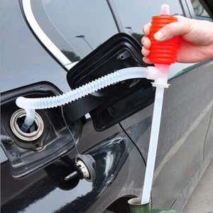 Manual Hand Siphon Pump Hose Gas Oil Liquid Syphon Transfer Pumps Accessories - Foto 1 di 12