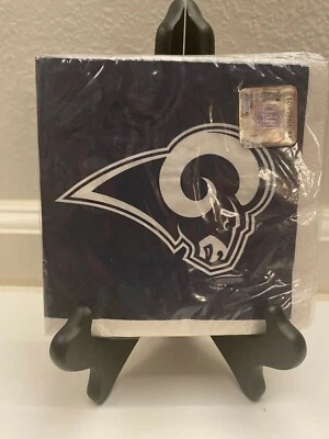 Los Angeles Rams NFL Football Paper Beverage Napkins 16 counts Party Supplies - Image 1 of 2