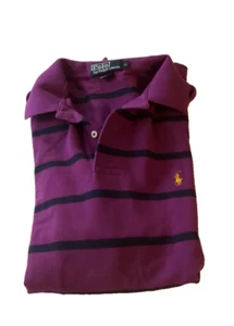 Camisa polo vintage para hombre grande púrpura Ralph Lauren. - Imagen 1 de 2