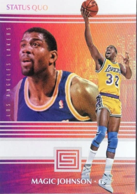 2017-18 Panini Status Basketball MAGIC JOHNSON Status Quo #10 LAKERS - Image 1 of 2