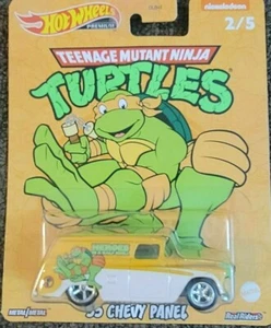 New HOT WHEEELS premium TEENAGE MUTANT NINJA TURTLES 2/5 chevy panel truck GIFT  - Picture 1 of 3