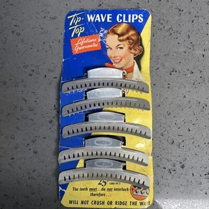 Vintage Neu Tip Top Wave Clips 5er Pack Reinaluminium - Bild 1 von 5