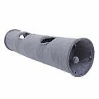 Speedy Pet Collapsible Cat Tunnel, Cat Toys Play Tunnel Durable Suede Hideaway P