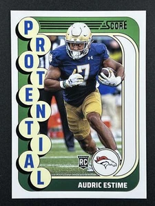 AUDRIC ESTIME RC 2024 Score Football Protential #6 Broncos - Picture 1 of 2