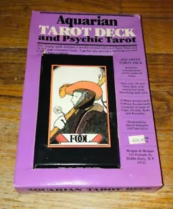Vintage 1970 AQUARIAN mittelalterliches Tarot Deck 78 Karten Morgan Press Hellseher - Bild 1 von 1
