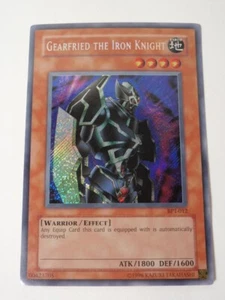 Yugioh BPT-012 Gearfried the Iron Knight Secret Tarjeta Rara HP - Imagen 1 de 4