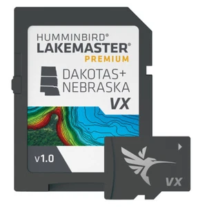 Humminbird LakeMaster VX Premium Map Card Dakota Nebraska 6020011 Fishfinder GPS - Picture 1 of 1