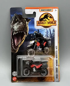 Matchbox 2022 Jurassic World Dominion Speed Striker Motorbike Black & Red - Picture 1 of 3