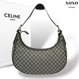 Celine Macadam Triomphe Hobo Ava Bag Handtasche Leder aus Japan - Bild 1 von 11