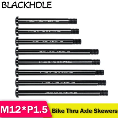 M12*Pitch 1.5mm Bike Thru Axle Skewers MTB Road Bike Frame Quick Release Shaft - Image 1 of 4