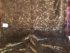NOS Brocade Floral Velvet Upholstery Fabric Designer 48” W x 82” L Formal GWTW - Picture 1 of 13
