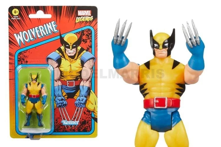 Marvel Legends Retro Collection Wolverine Action Figure 10 cm Hasbro