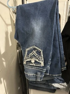 BootDaddy PFI Western Youth Jeans Size 6X - Designed Pockets - Picture 1 of 6