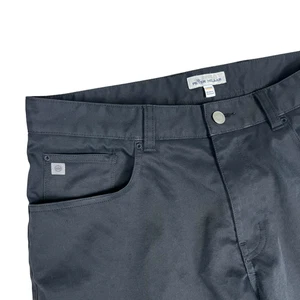 Peter Millar Herrenhose 33 x 30 schwarz Performance Golf 5 Taschen vorne flach Freizeit - Bild 1 von 7