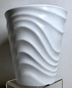 Neu weiß Keramik Swirl Pflanzgefäß Topf 6" x 5" - Bild 1 von 8