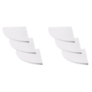 2er Set Eckregal Schlafzimmerregale schwarz für Wandboard transparent - Bild 1 von 12