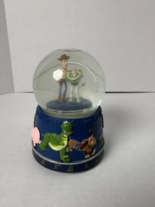 Disney Toy Story Woody & Buzz Snow Globe Music Box Working NWT Foggy Water - Picture 1 of 5