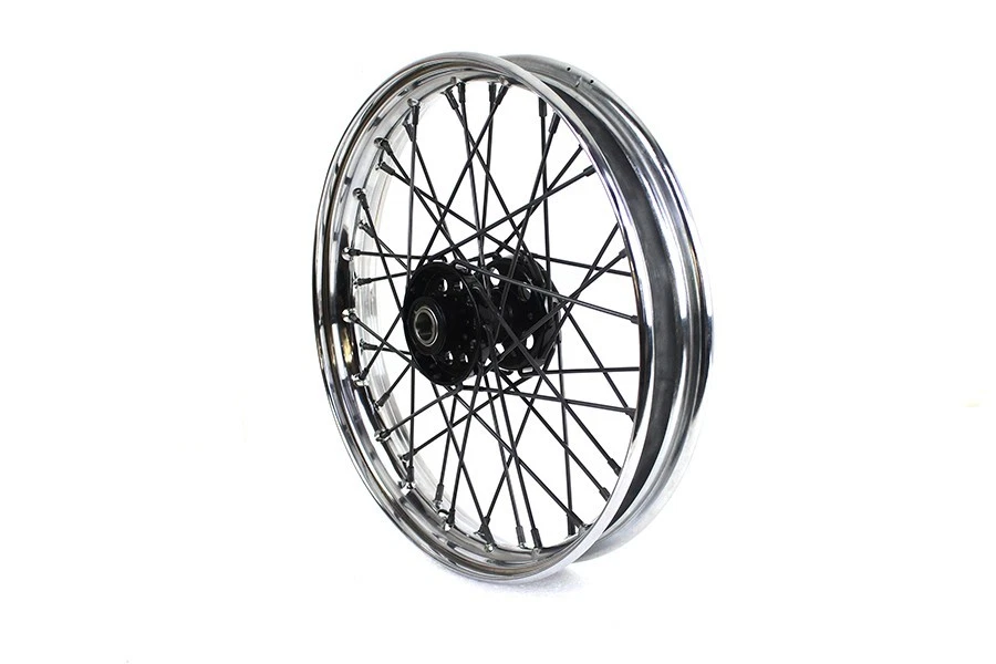 Harley Davidson Knucklehead EL 18" x 2.5 Replica F-H Trog Style Star Hub Wheel - Image 1 of 3