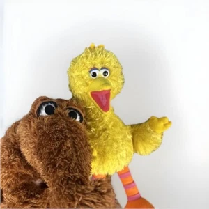 Gund Sesame Street Big Bird Plush Snuffy Snuffleupagus Hand Puppet 2012 - Picture 1 of 10