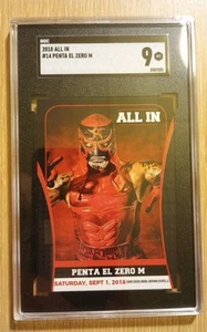 2018 AEW WWE All In Penta El Zero M WRESTLING #16 ( SGC 9 Mint ) Rookie Card RC - Picture 1 of 2