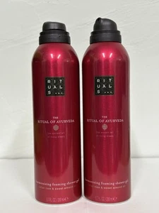 2 x Rituals The Ritual Of Ayurveda Harmonizing Foaming Shower Gel 200ml - No Cap - Picture 1 of 5