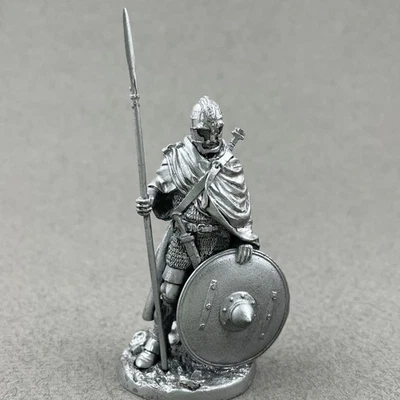 Metal toy soldier 54 mm, Anglo-Saxon warrior with spear, Highly detailed figure - Image 1 of 4