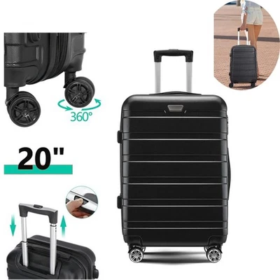 20inch Carry-on Luggage ABS Hardside Lightweight Travel Suitcase with TSA Lock - Image 1 of 4