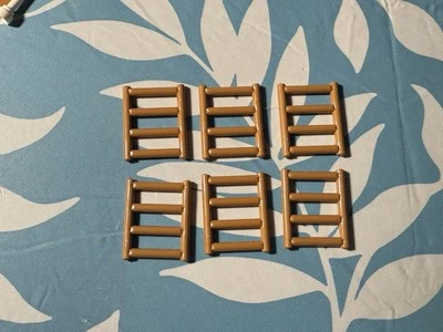 Lote de 6 piezas de escalera marrón Lego Foto 1 de 2