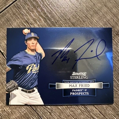 Max Fried 2012 Bowman Sterling #BSAP-MF Prospect Auto Padres On-Card - Image 1 of 4
