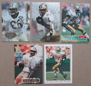 Lote de 5 cartas de Michael Haynes New Orleans Saints NFL - Imagen 1 de 2
