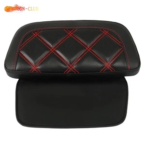 For 2009-UP Glide Street Road Glide Road King Black Passenger Backrest Sissy Bar - Picture 1 of 12